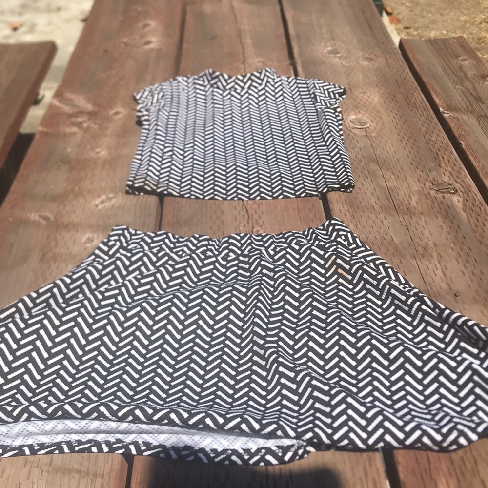 2-pieced dress and skirt